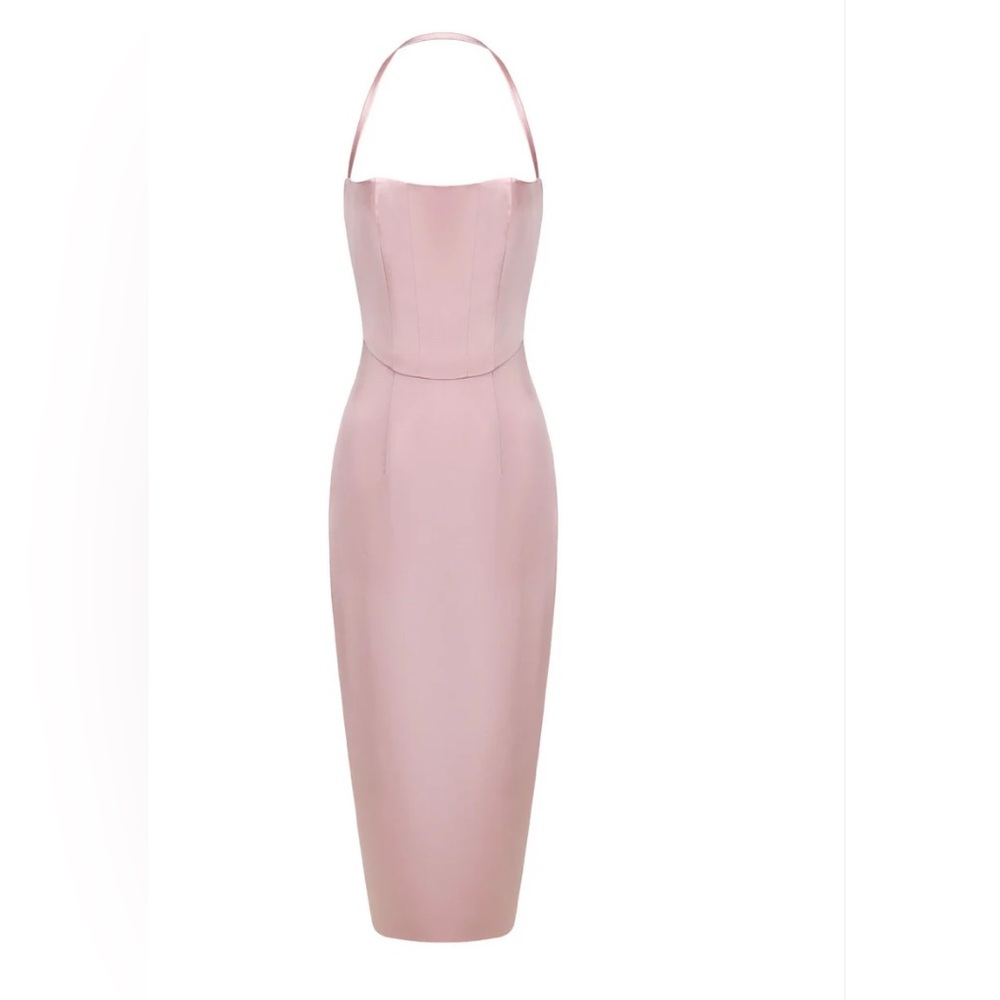 NET Nana Jacqueline Serena Satin Pink Dress
